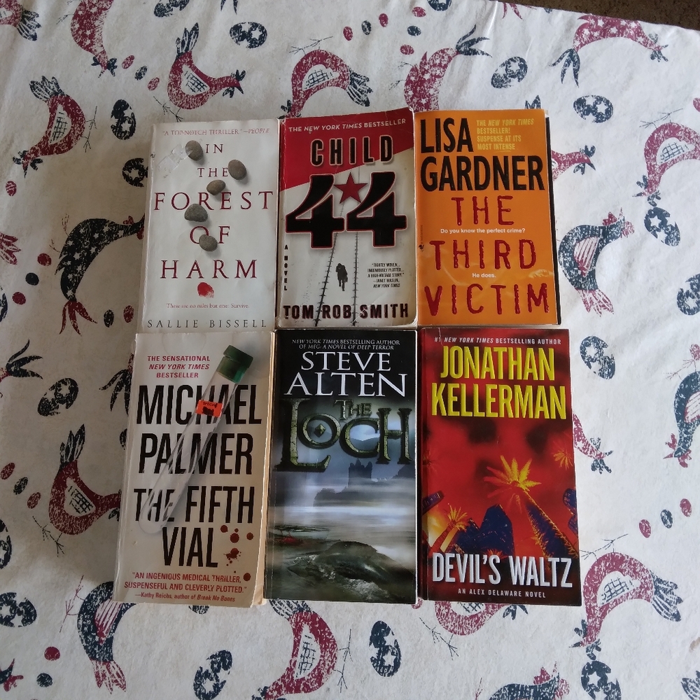 6 Paperback Books Bundle.